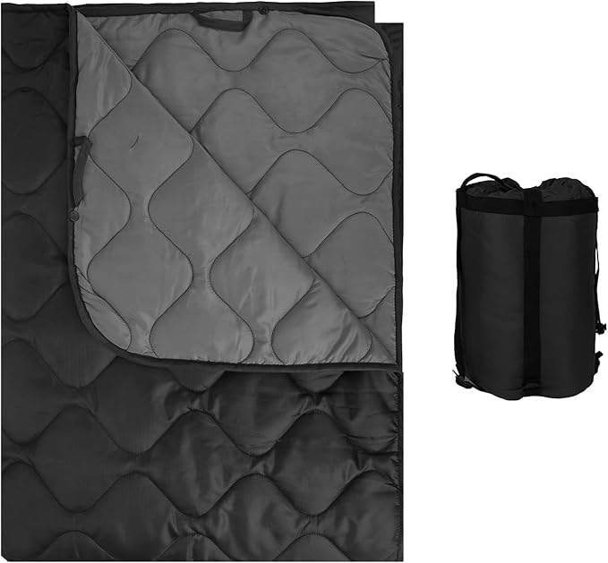 LOOGU Camo Blanket Waterproof Insulation Poncho Liner for Outdoor Camping, Hiking, Hunting, Survival, Backpacking, Picnicking