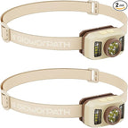 Rechargeable Headlamp Flashlight,Super Bright LED Head Torches,Sensor Control, 6 Light Settings, IPX5 Waterproof & Lightweight, Ideal for Camping, Running & Hiking Outdoor (2, Beige)