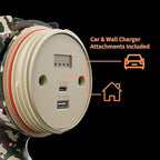 BUYSIGHT Rechargeable Spotlight Flashlight,1000,000 lumens Hand held Spotlight Waterproof Flashlight Hunting Lamp with red Filter (Camouflage Green)