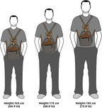 KouLi Buir Canvas Sling bag,Small Crossbody Backpack,Convertible Chest Bag Casual Daypack For Outdoor Cycling Hiking Travel (B3611-D.Grey-N)