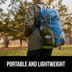 GORILLA GRIP Durable Portable Camping Hammock, Holds 500lbs with Heavy Duty Tree Straps, Comfortable Travel Swing, Camp Hammocks, Easy to Use and Install, Outdoor Essentials, Green, 10x6.5 FT