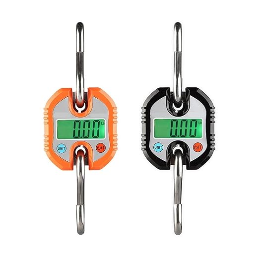 Luggage Weight Scale, Electronic Scale, LCD Backlight, Maximum Weight 150kg Mini Scale,for Travel(Orange)