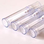 4Pcs 0.34 oz Airless Travel Pump Bottles - 3.7×0.7 inch Refillable Clear Cosmetic Containers Leak‑Resistant for Lotion Shampoo Serum（Spray+Lotion）
