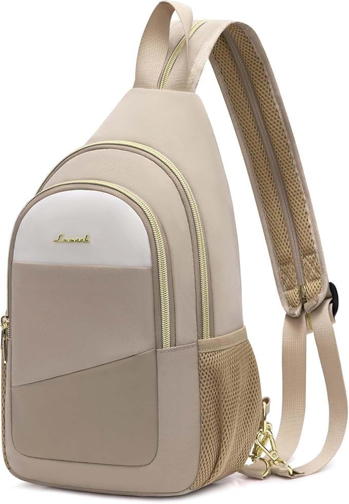 LOVEVOOK Sling Bag for Women, Sling Backpack Crossbody Bag Convertible, Small Diaper Bag Hiking Daypacks Water-resistant, Travel Shoulder Bag Chest Bag