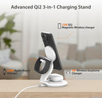 j5create Qi2 3-in-1 Magnetic Foldable Wireless Charging Station (JUPW3415)