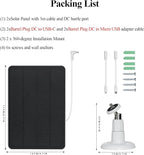 5W Solar Panels for Security Cameras - Compatible with Ring Spotlight Cam(Battery), Ring Stick Up Cam Battery - 9.8 Ft Charging Cable - 2PACK (Not for Spotlight Plus/Pro)