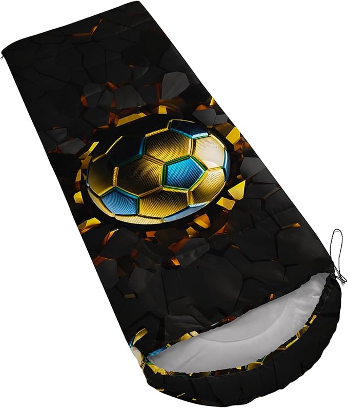 AILONEN Outer Space Astronaut Camping Sleeping Bags,Lightweight & Waterproof,3 Season Warm & Cool Weather,Cartoon Sleeping Bags for Kids,Boys Girls Travelling,Outdoors