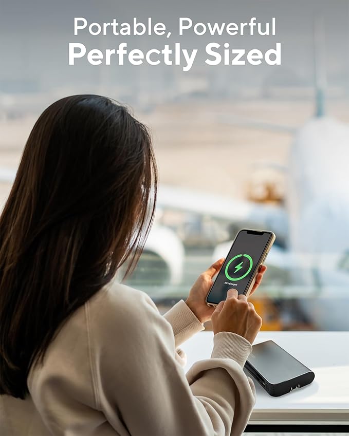 myCharge Portable Charger with Wall Plug – 10050mAh Fast Charging – Power Bank for iPhone, Samsung, Android & More - External Battery Pack Portable Charger with Built-in Cables (Lightning + Micro USB)