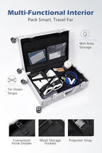 HotWay 26 Inch Checked in Luggage with Aluminum Frame,PC Hard Shell Suitcase with Spinner Wheels and TSA Lock, Large Suitcase for Business Travel