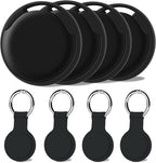 Air Tracker Tags-4Pack, Smart Bluetooth Tracker Tag, Works with Apple Find My APP (iOS Only), Keys Finder and Item Locator for Luggage, Backpack, Suitcase, Pets and more, Waterproof Tracking Tag