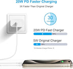 iPhone 17 16 15 Charger Fast Charging 6FT - 20W USB C Charger Block with 6FT Type C to C Cable Compatible with iPhone 17/17 Pro/17 Pro Max/Air/16/16e/15, iPad Pro, iPad Air (White)