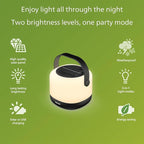 PHILIPS LED Solar Portable Light, 3-in-1 Light Setting 1-Pack Bright White (3000K), Color Changing Solar Light with 80/20 Lumen, Waterproof and Rechargeable