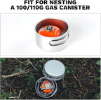 Fire-Maple Frost MINI Ultralight Camping Cookware Set – Compact Aluminum Pot and Frypan for Backpacking and Hiking – Lightweight Nesting Design, Gas Canister Compatible