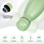 Volhoply 25oz Insulated Water Bottle 1/2/4 Pack, Double Wall Stainless Steel Vacuum Bottles, Keeps Cold & Hot, BPA Free Leak Proof Bottles (Green,1 Pack)