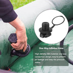 Watris Veiyi 2PCS Boston Valve, Towable Tube Plug, Inflatable Boat Air Valve, Air Mattress Plug Replacement for Rubber Dinghy Raft Kayak Pool Boat(Size As Shown)