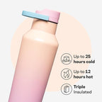 Corkcicle Sport Canteen - Keeps Drinks Cold 25 Hours - Stainless Steel Water Bottle - Triple-Insulated - Spill-Proof - Summer Drinkware Gift - Keeps Drinks Ice Cold - 20 oz - Lover