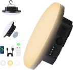 10000mAh Rechargeable Tent Light 3 Lighting Modes, 4000LM LED Portable Camping Lantern, IPX5 Waterproof, 30W Hanging Tent Light with Magnet, for Emergency & Gift