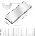 Folding Camping Stove Windscreen 12 Plates Aluminum Camping Stove Windshield with Carrying Bag Portable Camp Stove Wind Screen Outdoor Cooker Butane Burner Wind Shield