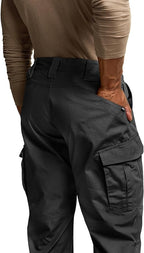 CQR Men's Tactical Pants, Water Resistant Ripstop Cargo Pants, Lightweight EDC Work Hiking Pants, Outdoor Apparel
