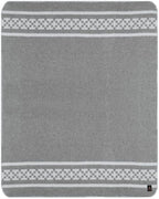 Thick Alpaca Wool Blanket Heavyweight for Camping Outdoors Indoors Soft Peruvian Alpaca Wool Blankets That Come in Twin Queen King Size Ethnic Design (Soft Gray/Silver Gray, Twin)