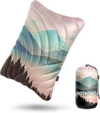 Camping Pillow,Supportive Compressible Travel Pillow Large Size Lightweight Camp Pillow with Storage Bag for Camping,Hiking,Backpacking,Airplane