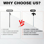 12 Pack Screw in Tent Stakes Heavy Duty,8 Inch Ground Anchors Screw in,Metal Stakes with Hex Head Driver,Camping Tent Accessories.(Black)