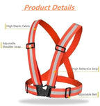 Reflective Running Vest 2-10 Pack, High Visibility Reflective Gear Night Cycling Safety Vest Strap for Men Women Kids