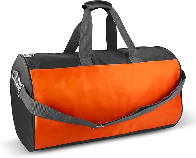 C&F BOGMOST Travel Duffel Bag Large Foldable Waterproof Gym Bag for Gym Beach Swim Bag Men Women Duffle Bag Lightweight Oxford Cloth Sports Bag -Orange