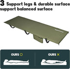 Camping Cot, Portable Camping Bed for Adults Children,Ironsmith Foldable Sleeping cots for Hiking,Camping,Travel,Support 330LB,Foldable Bed for Office nap