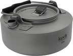 Kuvik Titanium Kettle 600ml (20.3 oz) - Ultralight and Compact Kettle for Backpacking, Camping, and Home