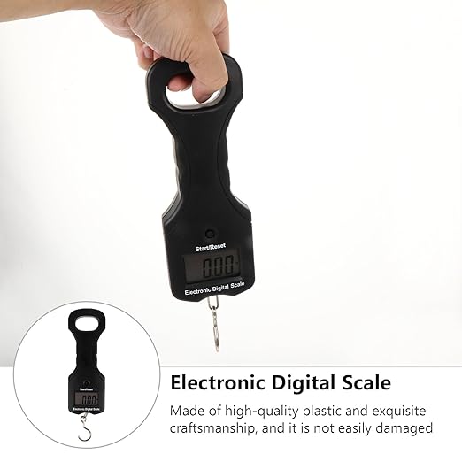 Baluue Digital Luggage Scale Portable Hanging Weight Scale with 30kg Capacity Large LCD Display for Travel and Fishing Use