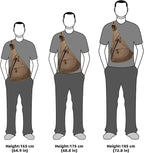 KL928 Canvas Sling Bag - Small Crossbody Backpack Shoulder Casual Daypack Rucksack for Men Women(Large Version)