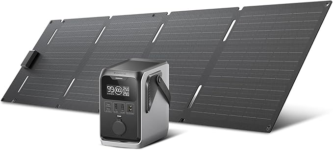 EF ECOFLOW TRAIL 300 DC Solar Panel with 60W Solar Generator, 288Wh LiFePO4 Power Bank, Power Station, for Camping, Travel, and Emergency Power