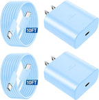 45W USB C Super Fast Charger Type C Charger Fast Charging Android Phone Charger Block with 10FT Type C Charging Cable for Samsung Galaxy S26 Ultra/S26/S26+/S25/S25 Ultra/S25+/S24 Ultra/S23 Ultra/S22