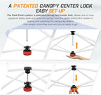 EAGLE PEAK Pop Up Canopy Tent with 1 Sidewall, Easy Setup Event Tent, Outdoor Sun Shade, Wheeled Carry Bag, Stakes and Guy Ropes, Instant Canopy 6.6x6.6, Pink