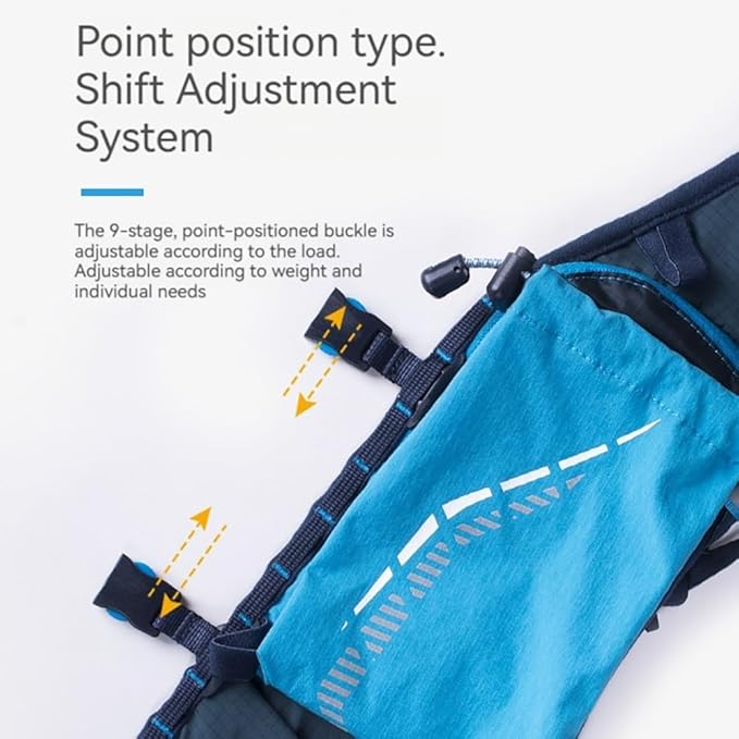 BlueField Lightweight Adjustable Running Hydration Vest for Men & Women - Waterproof & Wear-Resistant Water Backpack for Hikers & Campers