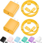 iPhone Charger Fast Charging,[MFi Certified] 2Pack 20W Type C Fast Charger Block with [10FT&6FT] USB C to Lightning Cable Compatible for iPhone 14/13/12/11 Pro Max/Xs Max/XR/X,iPad