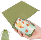 Picnic Blanket Waterproof – Packable Sand Proof Beach Blanket (0.42lb/0.66lb), Compact & Foldable, Fits in Pocket with Integrated Stakes, Ideal for Camping, Hiking, Travel, Concert, Festival