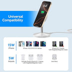 Magnetic Wireless Mag Safe Charger iPhone Stand,Magnet Wireless iPhone Charger Stand 6FT Fast Mag-Safe Charging Station Pad for Apple iPhone 16 Pro Max/16/16 Plus/15 Pro Max/14/13/12,AirPods Pro 2/3/4