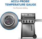 Napoleon Freestyle 425 Natural Gas Outdoor Grill, Graphite Grey – High-Performance 4-Burner BBQ with Stainless Steel Grates