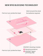 WHonor RFID Blocking Card 6 Pack, One Card Protects Entire Wallet for Women, Credit Debit Card Protector, Anti-Theft NFC Contactless Blocker