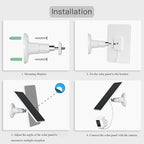 5W Solar Panels for Security Cameras - Compatible with Ring Spotlight Cam(Battery), Ring Stick Up Cam Battery - 9.8 Ft Charging Cable - 2PACK (Not for Spotlight Plus/Pro)