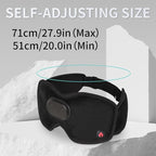 Heated Eye Mask with Bluetooth Headphones SYPVRY Wireless Sleep Eye Mask Headphones for Sleeping with Temperature & Timer Control, Warm Eye Compress USB Heated Mask for Dry Eyes Style, Black