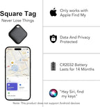Air Tracker Tags-4 Pack[Apple MFi Certified], Bluetooth Tracker Works with Apple Find My APP (iOS Only), Smart Tag Item Finder for Keys, Bags, Luggage, Wallet, Replaceable Battery Last 2 Years