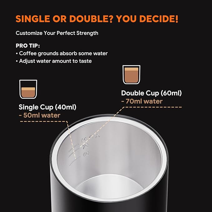 Portable Espresso Machine Mini 12V Rechargeable 3-in-1 Multi-Function Electric Coffee Machine One Key Extraction Compatible with NS & DG Capsules and Ground Coffee for Office Home (GREEN-NEW)
