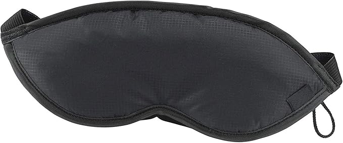 Lewis N. Clark Men's Travel Comfort Eye Mask with Adjustable Straps, Black, 1 Count (Pack of 1)