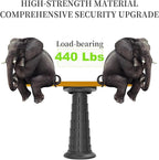 2025 Upgraded XXL Collapsible Stool with Cushion 20.4", 200Kg Max Weight, Wider & Taller Pop Up Seat, Heavy Duty Portable Retractable Folding Stool or Travel Foot Rest, Gift for Camping & Outdoors