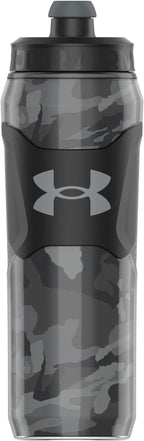 Under Armour UA 28oz Playmaker Squeeze Insulated 2 Black Steel Camo OSFA