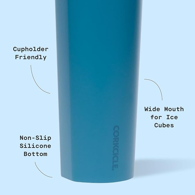 Corkcicle Classic Sport Canteen Insulated Water Bottle - Keeps Beverages Cold 25 Hours - Triple Insulated - Summer Drinkware Gift - Keeps Drinks Ice Cold - Leak-Proof Cap - 32 oz - North Shore