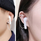 ZOSTLAND 1 Pair Creative Earphone Anti Lost Sports Earring Clip Earclip Strap Wireless Earhook Earbud Ear Bud Holder Connector Compatible with Airpods 1/2/Pro/3 Beats Fit Pro Sony (Cross Clip)